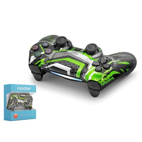 NODAR ND400AK Bluetooth GamePad Oyun Kolu PS4 Uyumlu DoubleShock 4 Yeşil Siyah