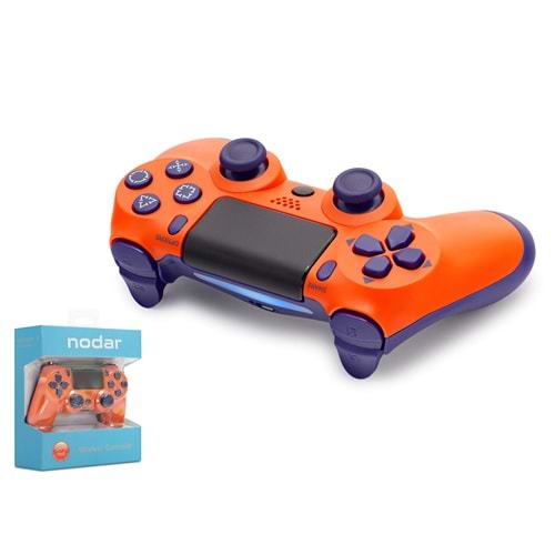 NODAR ND400D Bluetooth GamePad Oyun Kolu PS4 Uyumlu DoubleShock 4 Turuncu Lacivert