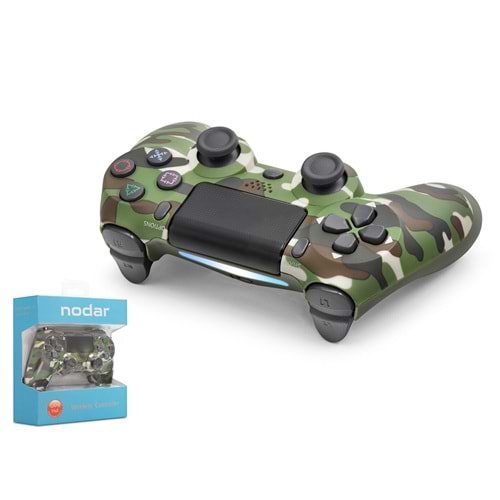 NODAR ND400L Bluetooth GamePad Oyun Kolu PS4 Uyumlu DoubleShock 4 Yeşil Kamuflaj