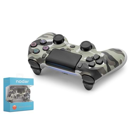 NODAR ND400N Bluetooth GamePad Oyun Kolu PS4 Uyumlu DoubleShock 4 Gri Kamuflaj