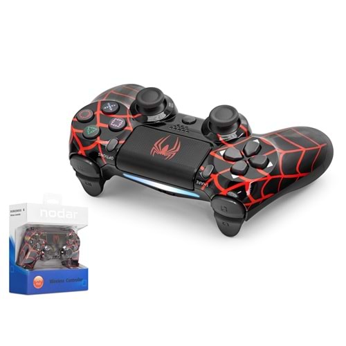 NODAR ND400U Bluetooth GamePad Oyun Kolu PS4 Uyumlu DoubleShock 4 Kırmızı Siyah