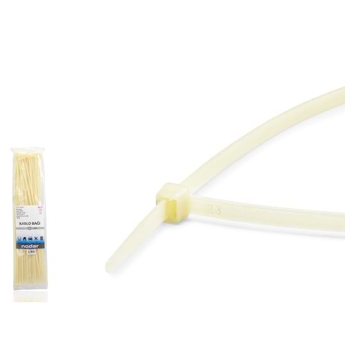 NODAR ND4811B Kablo Bağı 4.8 x 450 mm 100 Adetli Paket Sarı