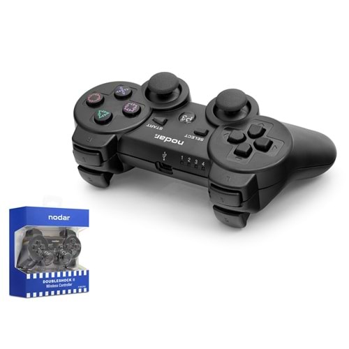 NODAR ND600-KH Bluetooth GamePad Oyun Kolu PS3 Uyumlu DoubleShock III Siyah Kutu Hasarlı
