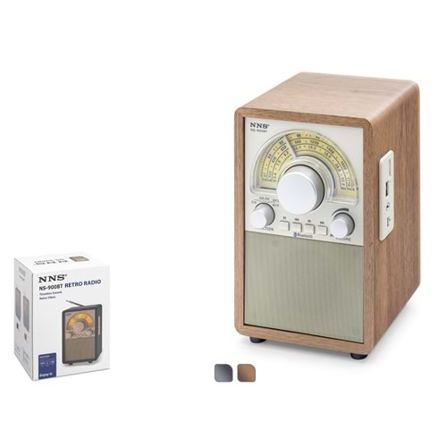 NNS NS900BT Bluetooth Nostaljik FM Radyo USB TF AUX Hoparlör