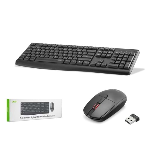 ACER OCC309 Klavye Mouse Seti 1200 DPI Siyah