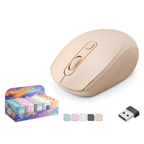 HADRON Q220K Kablosuz Mouse 1600 DPI 25li Paket Siyah Beyaz Mavi Pembe Turuncu