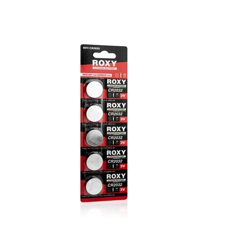 ROXY RCR2032 3V Lityum Düğme Pil 5 Adetli Paket