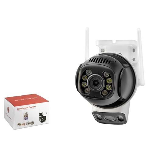 X5-TECH RX-28AI Wi-Fi Speed Dome IP Güvenlik Kamerası 2 x 3MP Beyaz