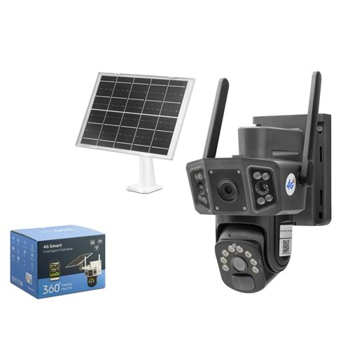 X5-Tech RX-36S4G Speed Dome Kamera Solar 4G 10Xzoom 2*3Mp Lens Siyah