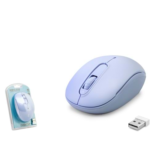 EVEREST SMW666M Kablosuz Mouse 2.4 GHz 1500 DPI Mavi