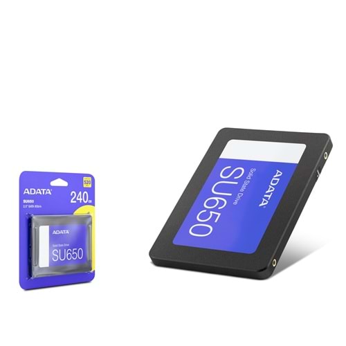 ADATA SU650 240 GB GT-R 2.5 İnç SATA III SSD 520 450 MB/s Siyah