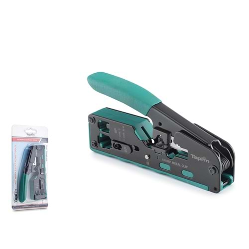 TAPLIN TK812 EZ RJ45 Kablo Soyuculu Konnektör Sıkma Pensesi Yeşil