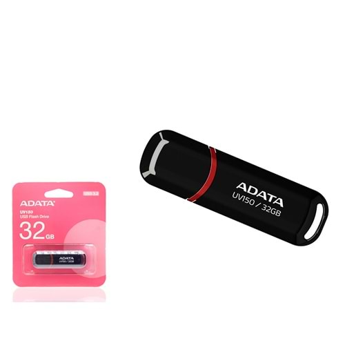 ADATA UV150 32 GB USB 3.2 Gen 1 Kapaklı Flash Bellek Siyah