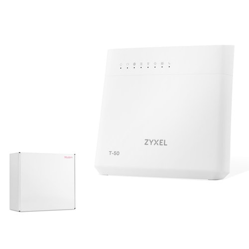 ZYXEL VMG8825 T50K Modem Router AC2400 Dual Band Gigabit VDSL ADSL Yenilenmiş Beyaz