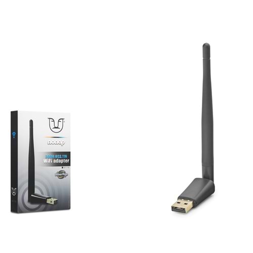NONAP W113 USB WiFi Adaptörü 300 Mbps Siyah