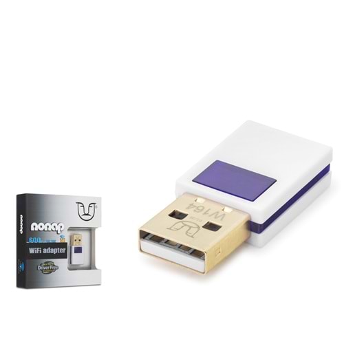 NONAP W164 USB WiFi Adaptörü 650 Mbps 5 GHz Dual Band DVR Uyumlu Beyaz