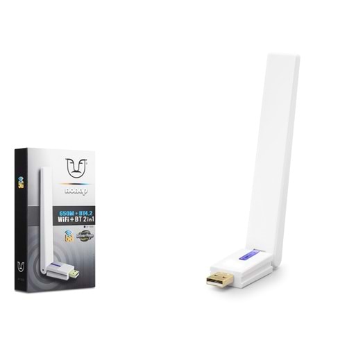 NONAP W169 USB WiFi Bluetooth 4.2 Adaptörü 650 Mbps 5 GHz Dual Band Beyaz