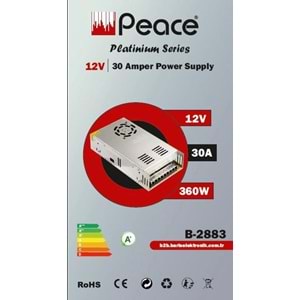 Peace B2883 Metal Adaptör 12V 30A Silver
