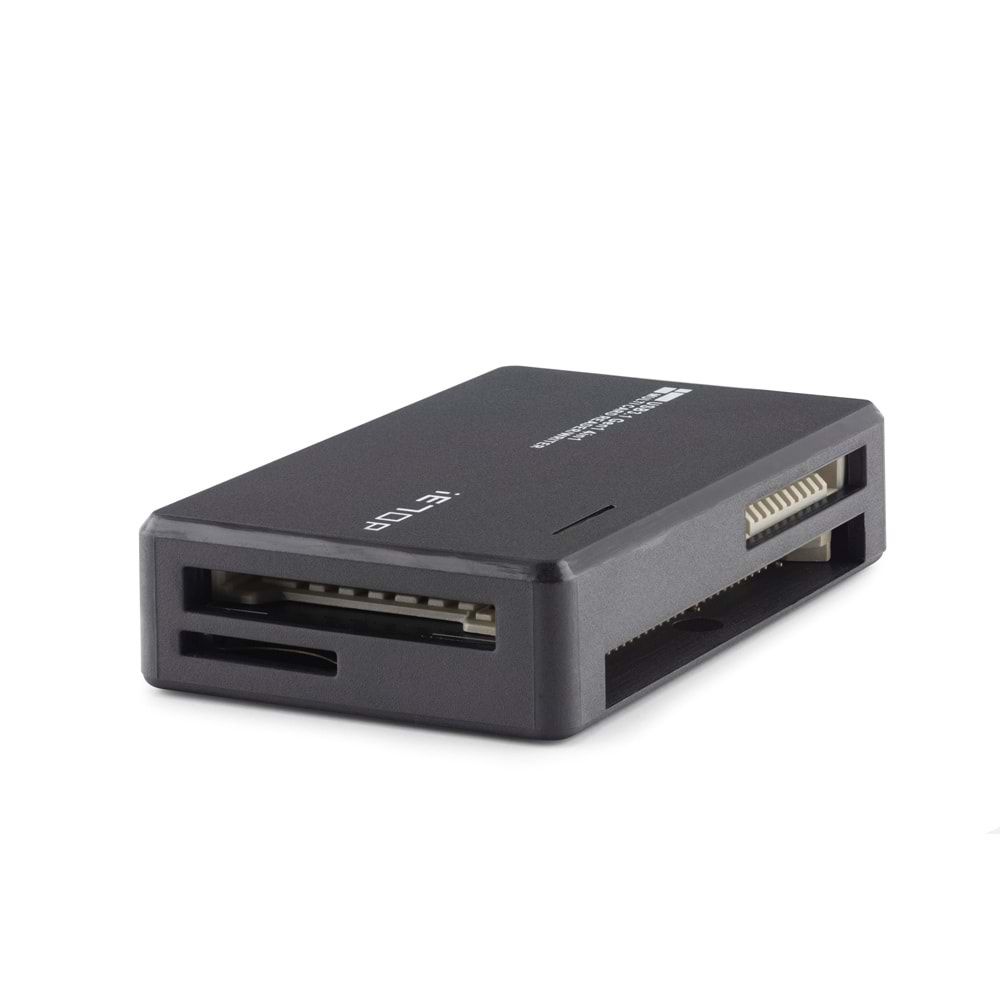 iETOP C313 USB Type-C 3.2 Gen1 All in One Kart Okuyucu CF SD MicroSD MS 5 Gbps Siyah