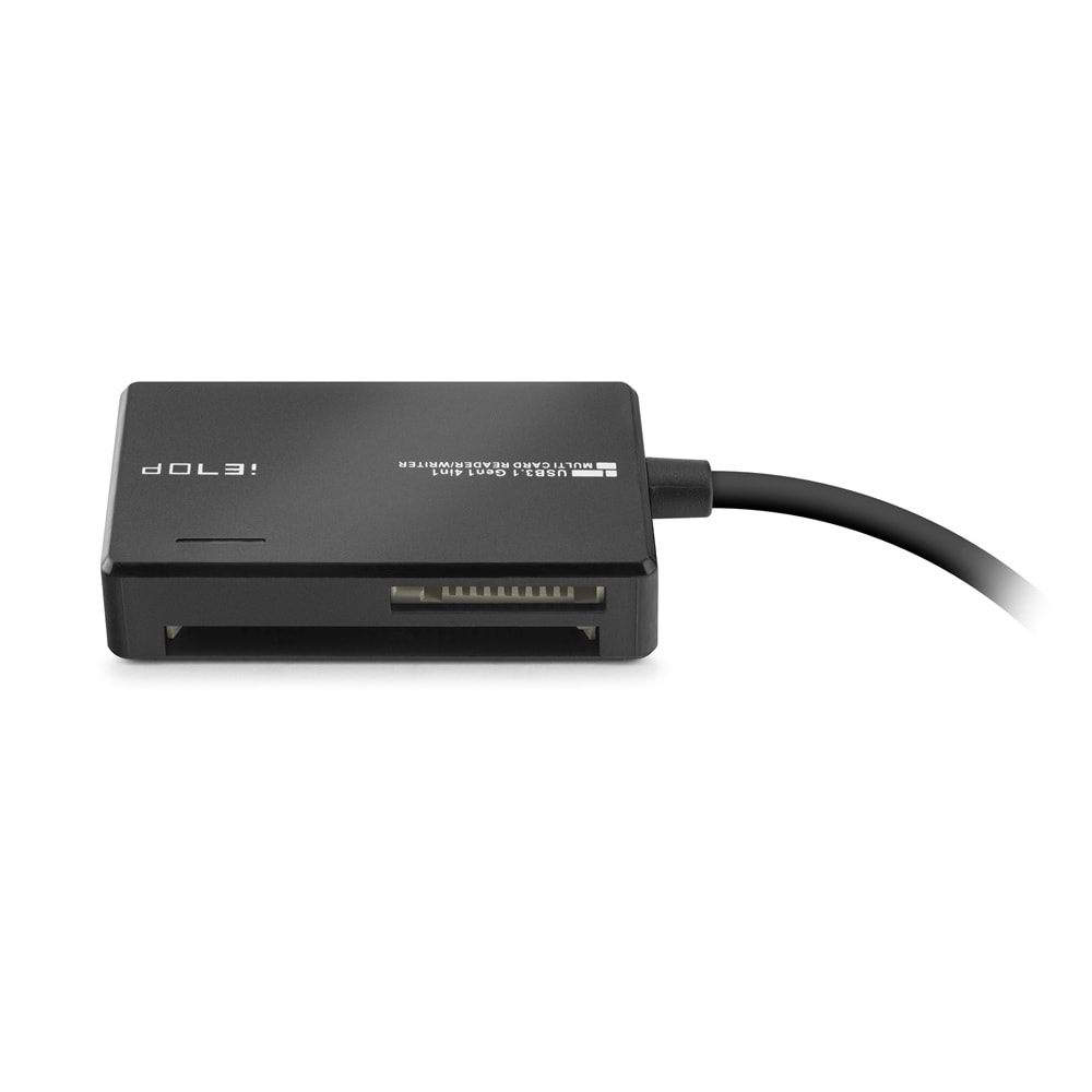 iETOP C313 USB Type-C 3.2 Gen1 All in One Kart Okuyucu CF SD MicroSD MS 5 Gbps Siyah