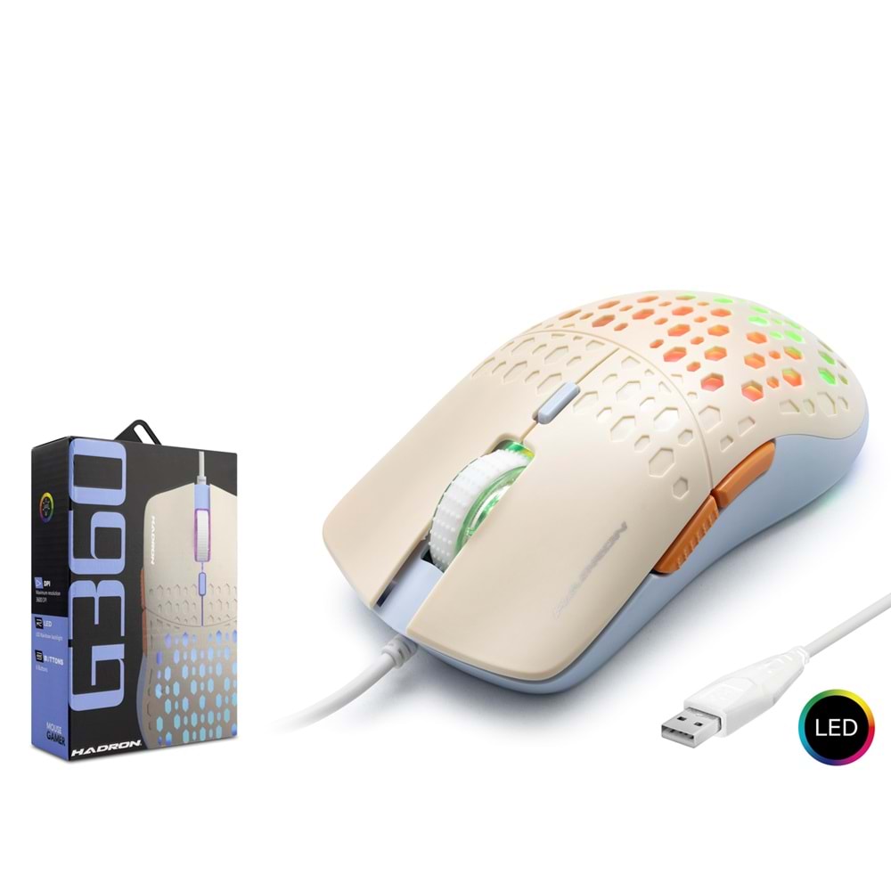 Hadron G360 Kablolu Oyuncu Mouse 3600 Dpi