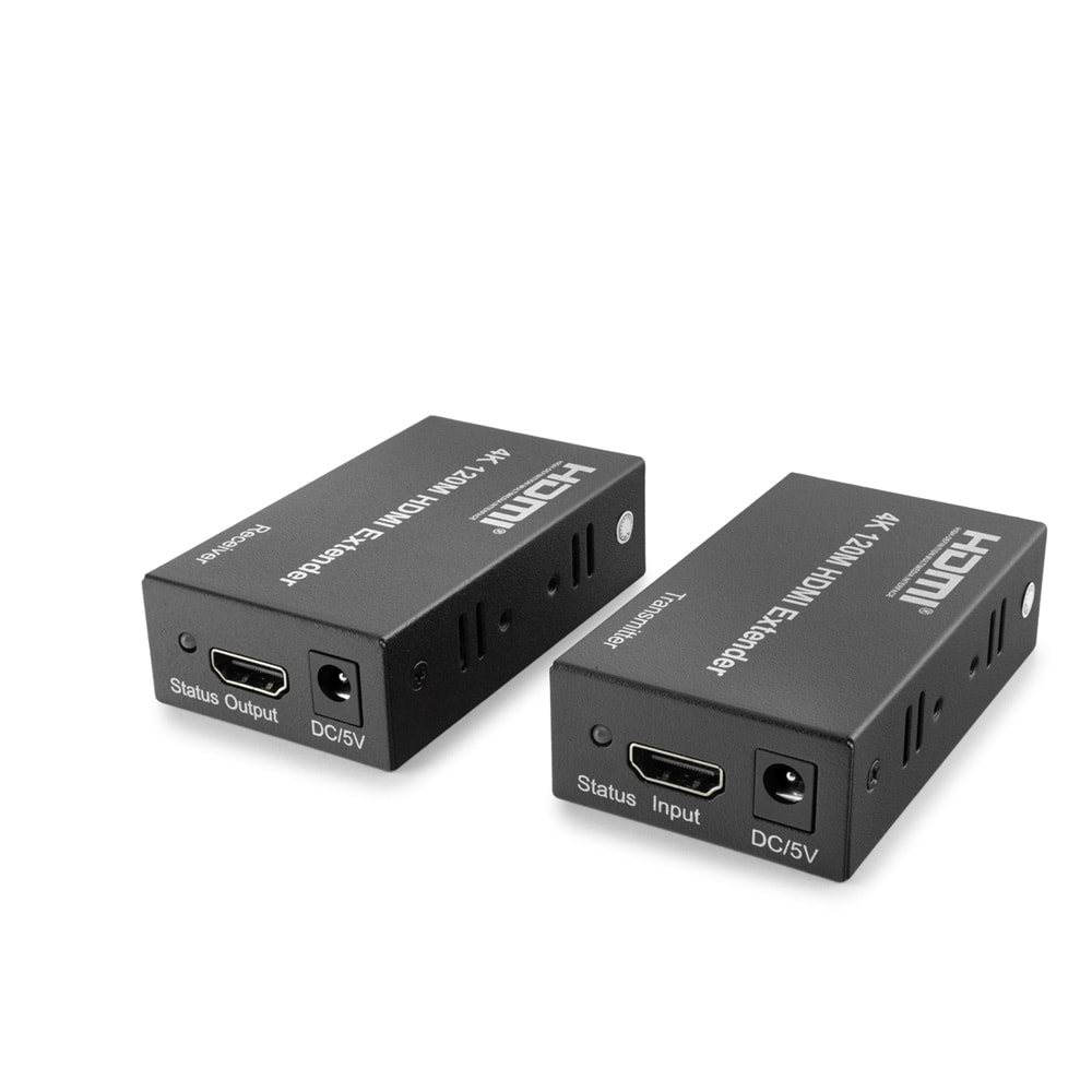 GABBLE GAB-HDEX120 HDMI EXTENDER 4K 120M SİYAH