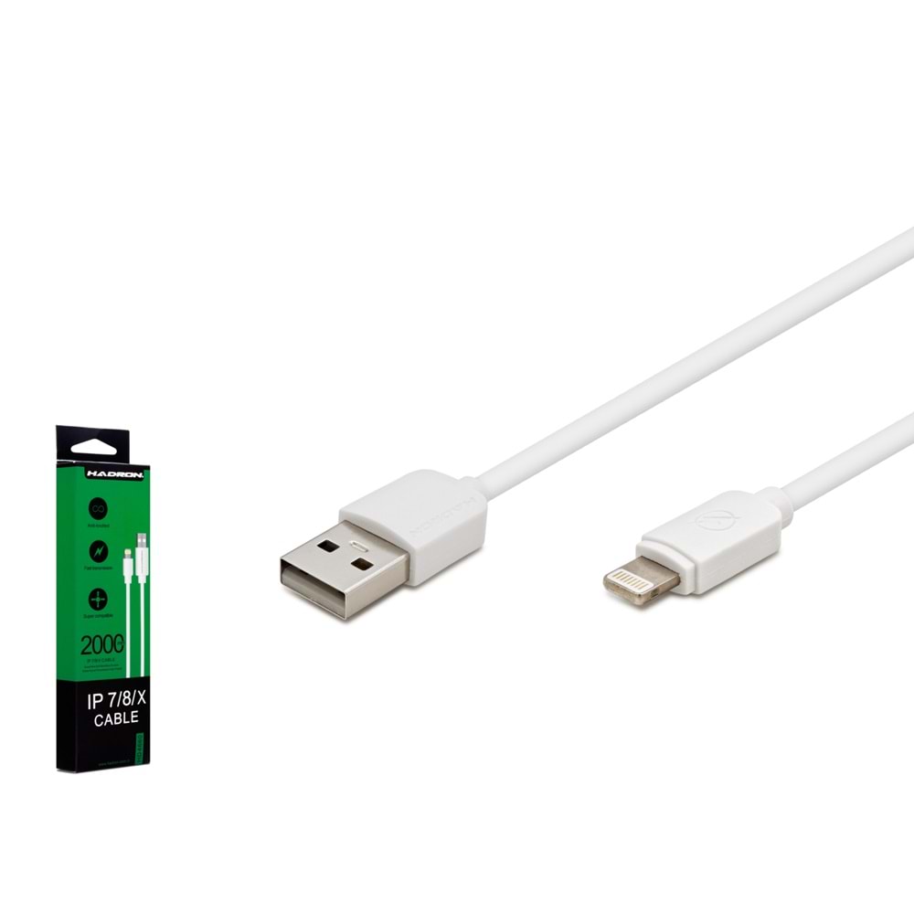 Hadron Hd4660 Lightning To Usb Kablo Kutulu 2M Beyaz