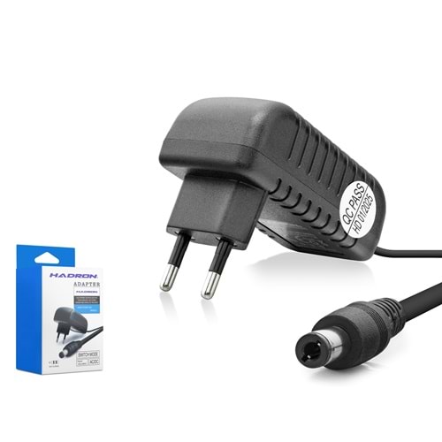 HADRON HD752 12V 2A 24W Modem / Router Adaptörü - 5.5x2.5mm - Siyah