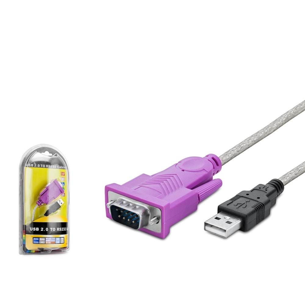 Hadron Hdx1025 Usb To Rs232 Kablo 1.5M Silver