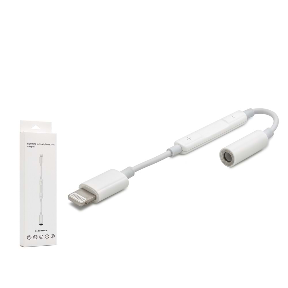 HADRON HDX1048 LIGHTNING TO 3.5MM F ÇEVİRİCİ BLUETOOTH BEYAZ