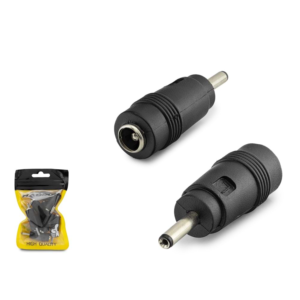 Hadron Hdx1313 Notebook Adaptör Ucu Çevirici 5.5*2.5 To 3.0*1.1 F 10Lu Paket Siyah
