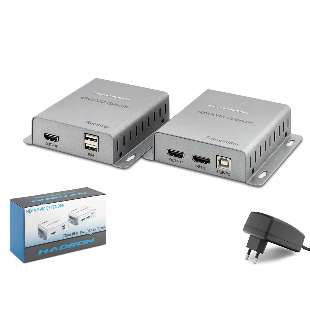 Hadron Hdx1355 Hdmi Kvm Extender 1080P 60M Silver