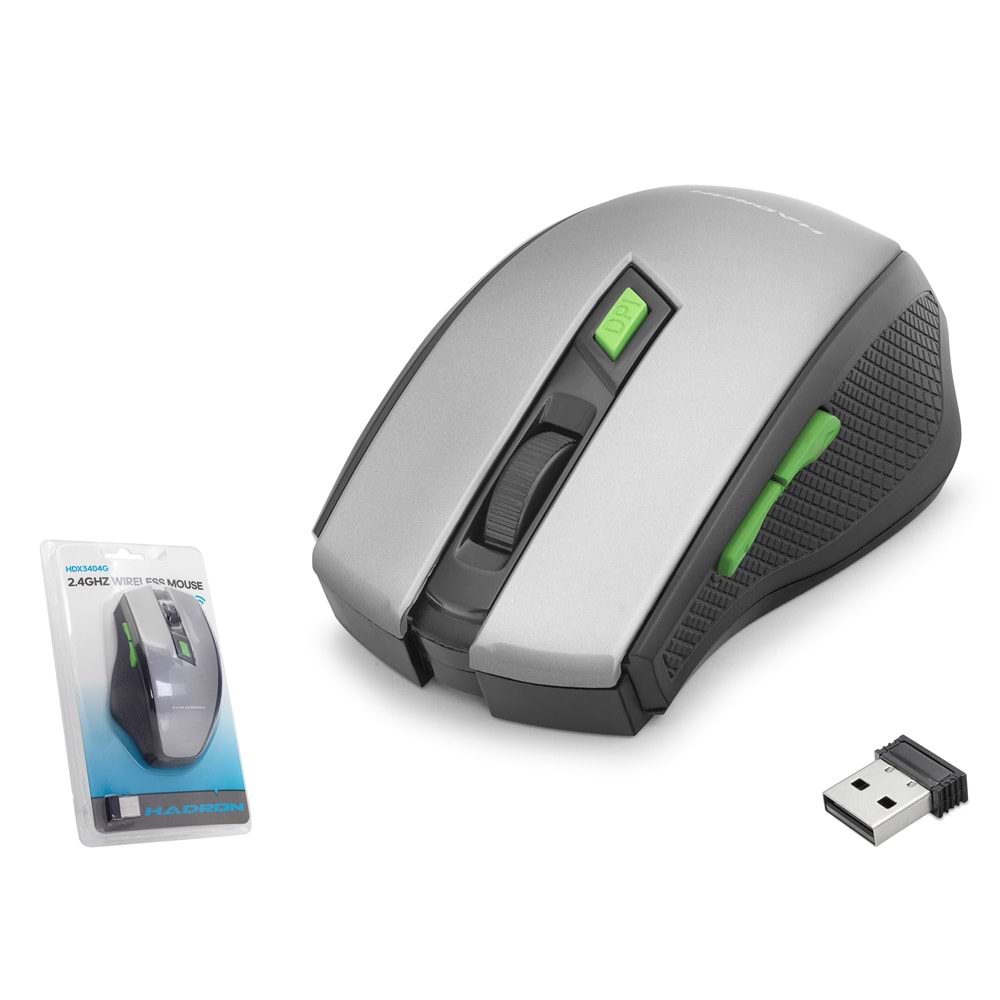 Hadron Hdx3404g Wireless Mouse 800/1600Dpi Gri