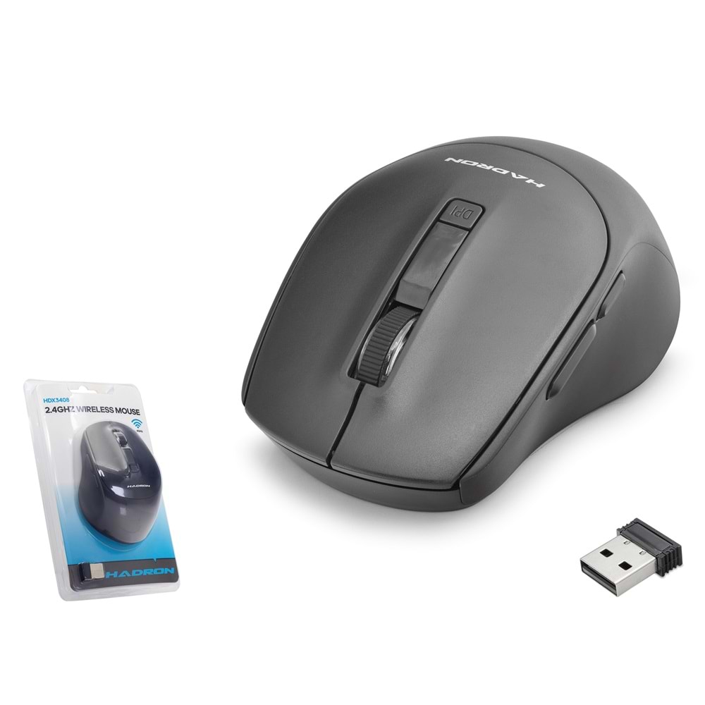 Hadron Hdx3408 Wireless Mouse 600/1600Dpi Siyah