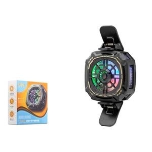 Hadron Hdx4381 Telefon Buz Soğutucu Fan Mıknatıs Ve Klips Rgb Siyah