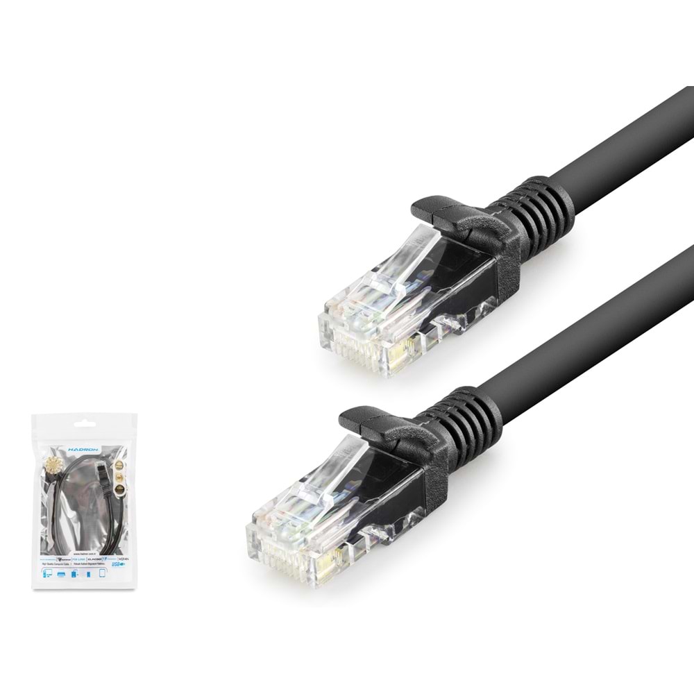 Hadron Hdx5068 Cat6 Kablo 1000Gb 250Mhz 60Cm Siyah