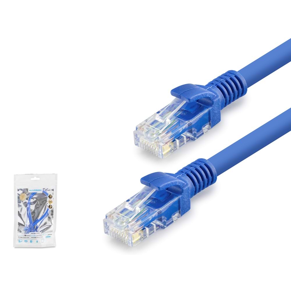 HADRON HDX5098 CAT7 KABLO 1000GBT 250MHZ 60CM MAVİ