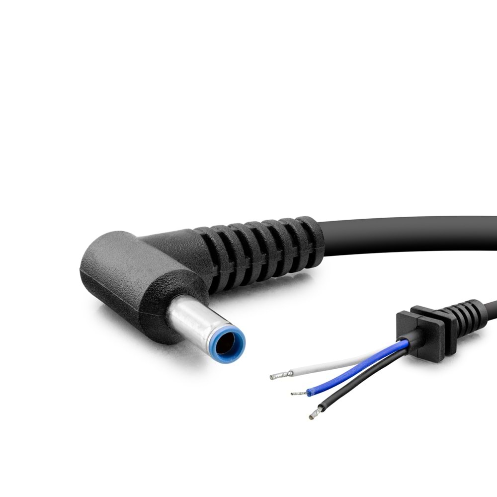 Hadron Hdx5565 Notebook Adaptör Tamir Kablosu 3Lü 4.5*3.0 L Tip Hp150W 1.2M Siyah