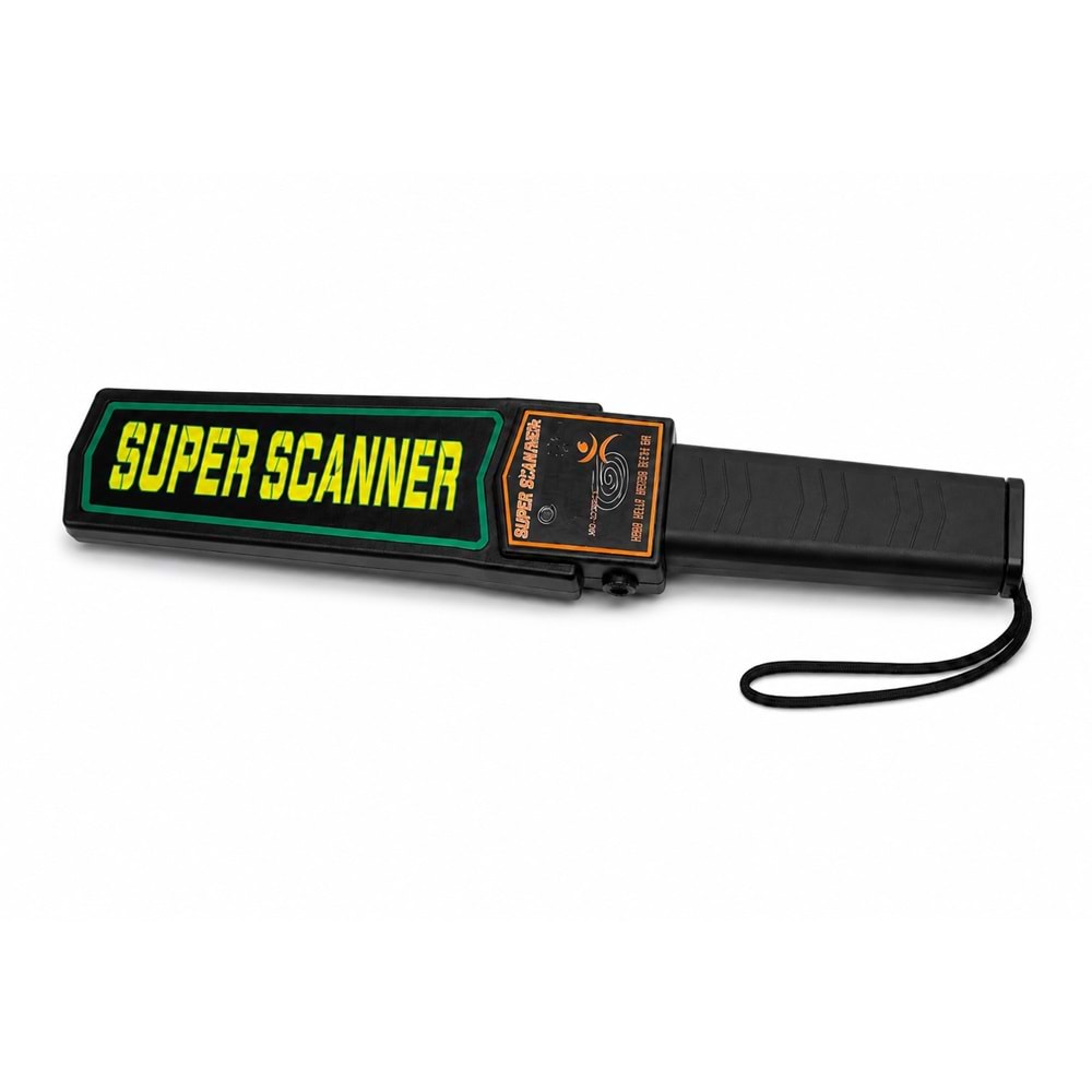 HADRON HDX6528 Super Scanner El Tipi Güvenlik Metal Dedektörü Siyah