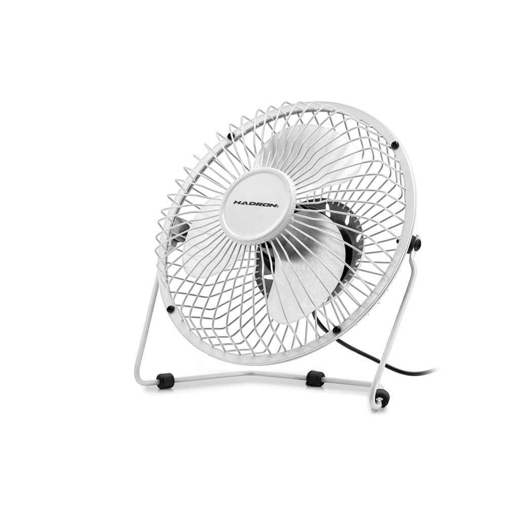 HADRON HDX7252 VANTİLATÖR USB METAL 18CM SİYAH - BEYAZ