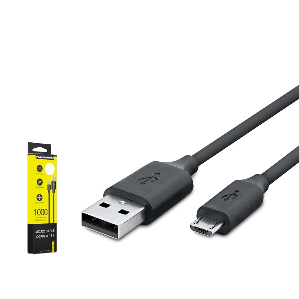 Hadron Hdx7543 Usb Micro To Usb Kablo Ps4 1M Siyah