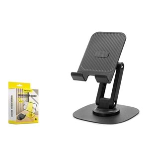 Hadron HDX8024 Masaüstü Telefon Standı Ayarlanabilir PP Plastik Siyah