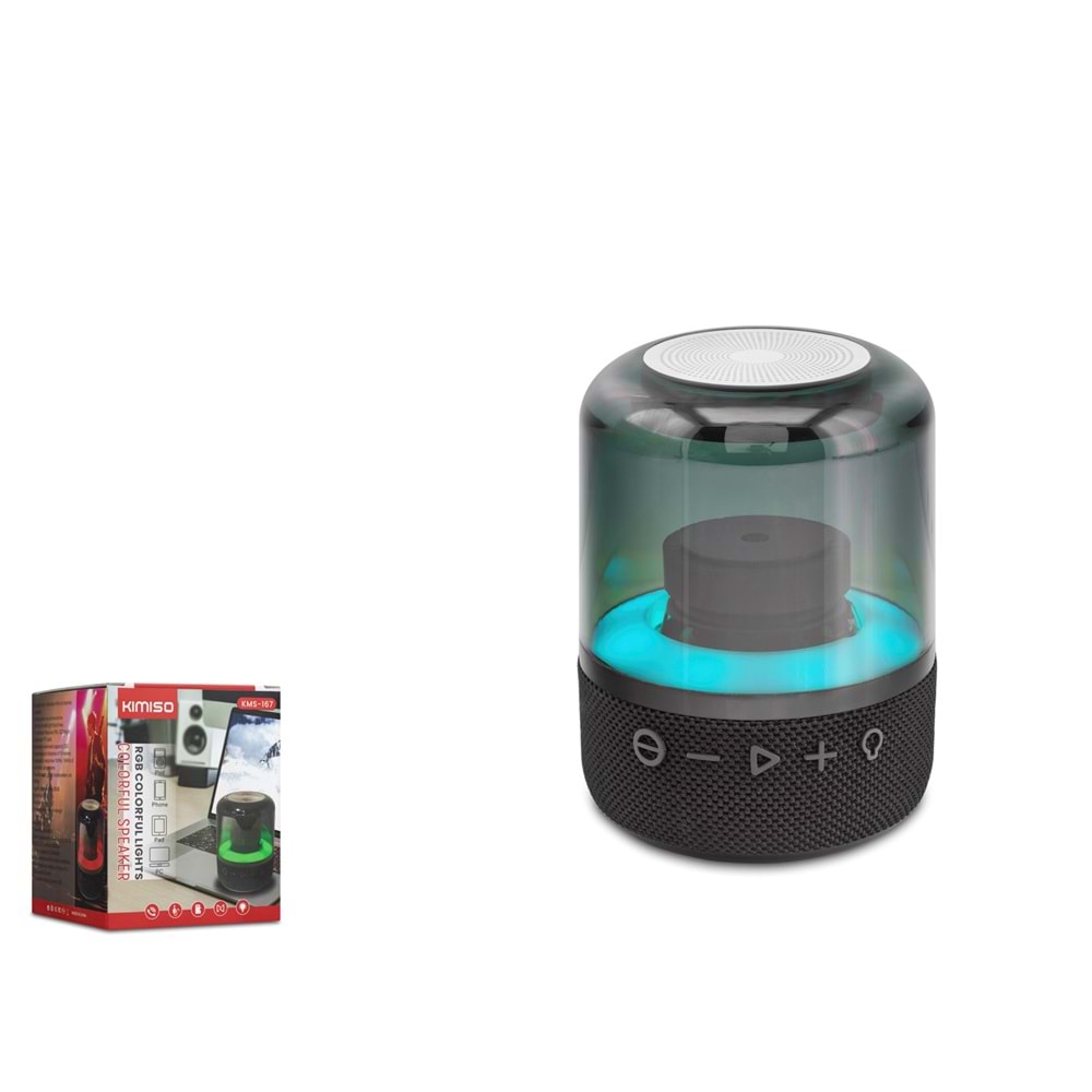 Kimiso Kms167 Bluetooth Speaker 83*112*112Mm Siyah