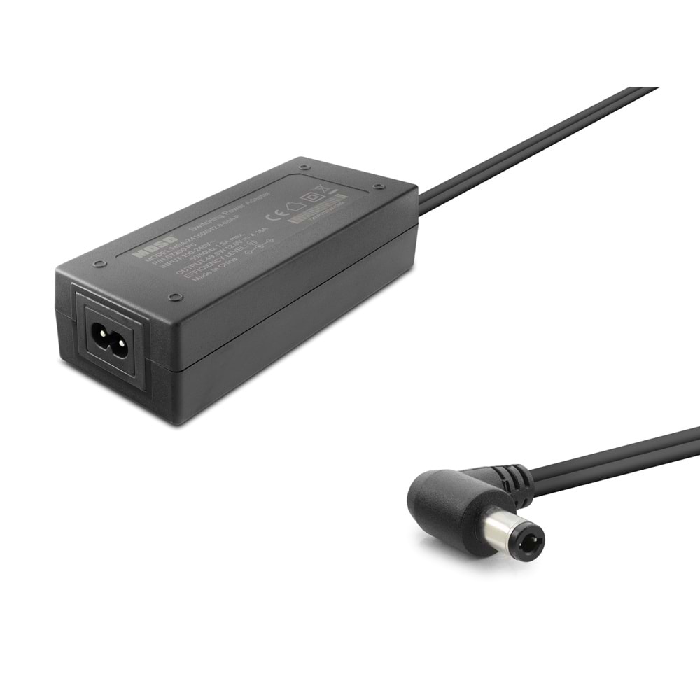 MOSO PLASTİK ADAPTÖR 12V 5A 5.5*2.5 SİYAH