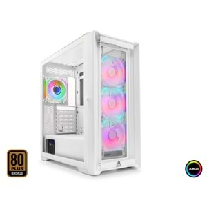 Mofan Mf2902w Pc Gaming Kasa 360 Seri 80 Plus 850W Power Supply 4*Fan Beyaz