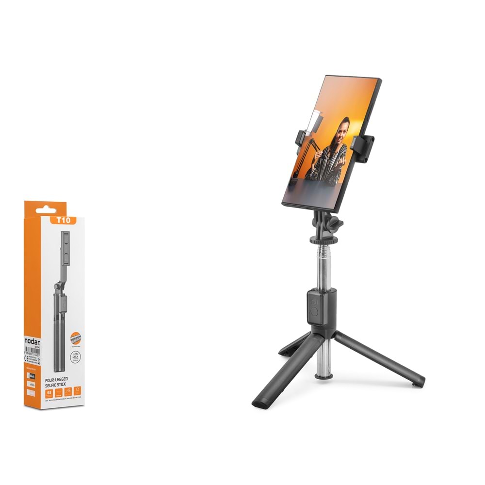 Nodar Nd1040 Tripod Selfie Çubuğu - 67cm, Bluetooth 5.0, Uzaktan Kumandalı