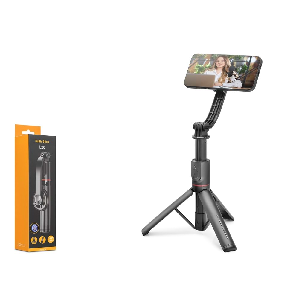 Nodar Nd1048 Tripod Selfie Çubuğu – 105cm, Bluetooth 4.2, Manyetik, Uzaktan Kumandalı