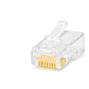 Nodar Nd2407 Cat6 Konnektör Ezrj45 100Lü Plastik Kutu Şeffaf
