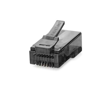 NODAR ND2410 CAT6 EZ RJ45 Konnektör 100 Adet Plastik Kutu - Siyah