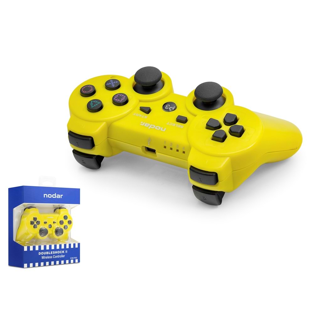 NODAR ND600H PS3 Uyumlu Kablosuz GamePad Oyun Kolu Sarı